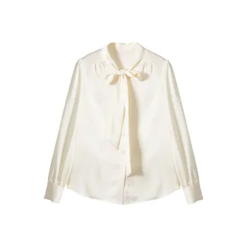 XIANGYING Shirts Women's Beige