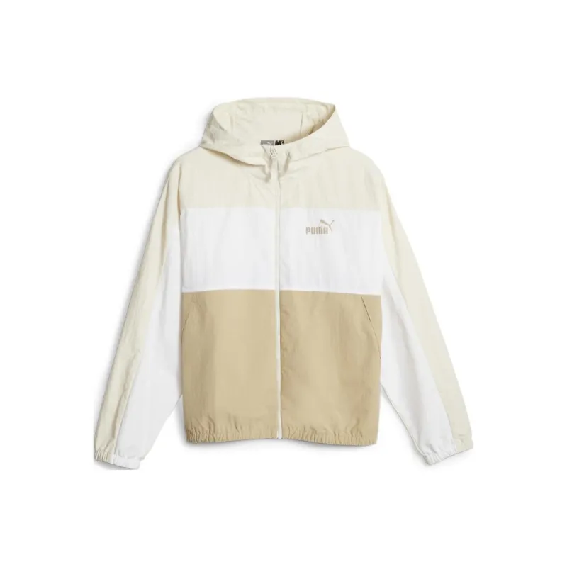 PUMA Oversized Hooded Windbreaker Jacket Women's Khaki-0