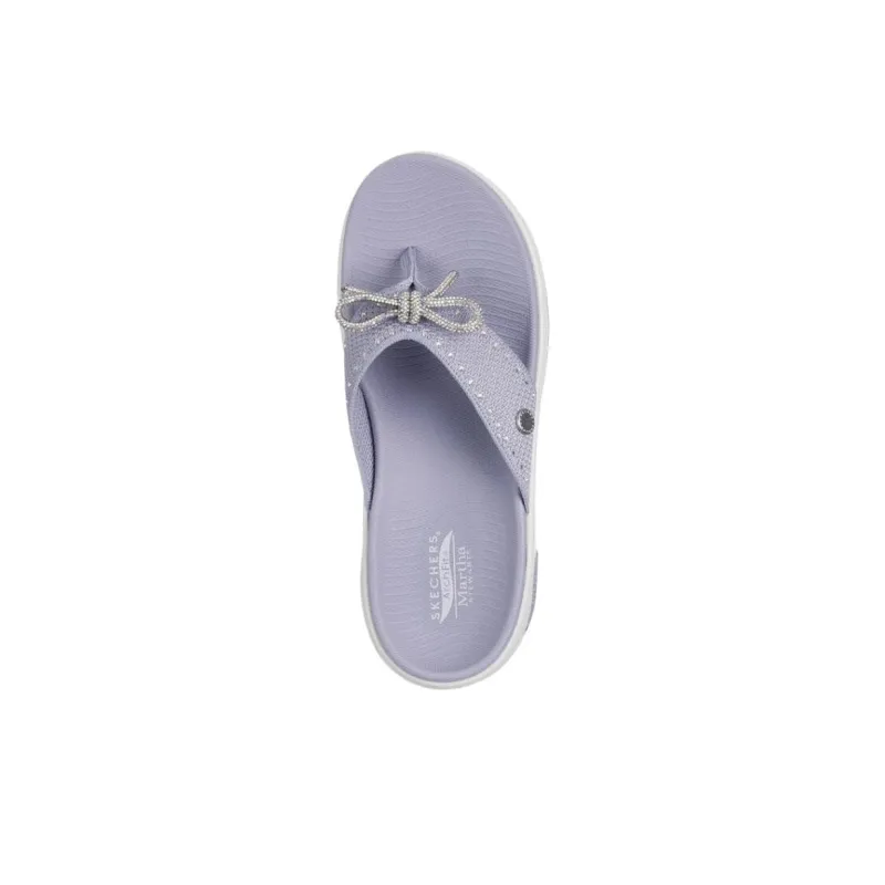 Skechers GO Walk Arch Fit 2.0 Flip Flops Women's Purple-3