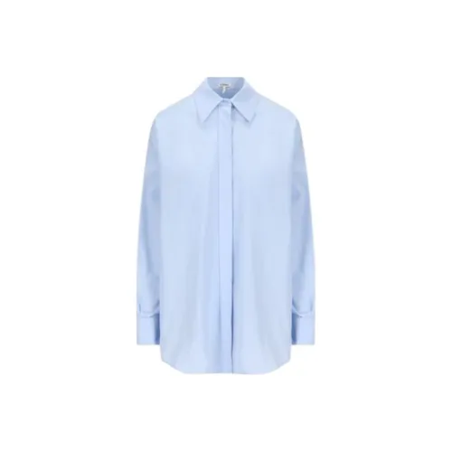 CASABLANCA Crepe Draped Crop Top 'Baby Blue'
