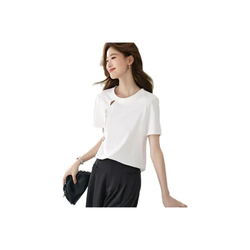 Mo Han Yi Mei T Shirt Women's Pure White