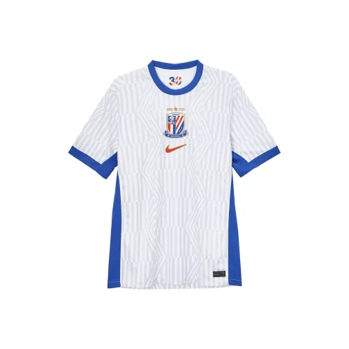 Nike Dri Fit Soccer Jerseys Men's White/Campus Royal Blue/University Red