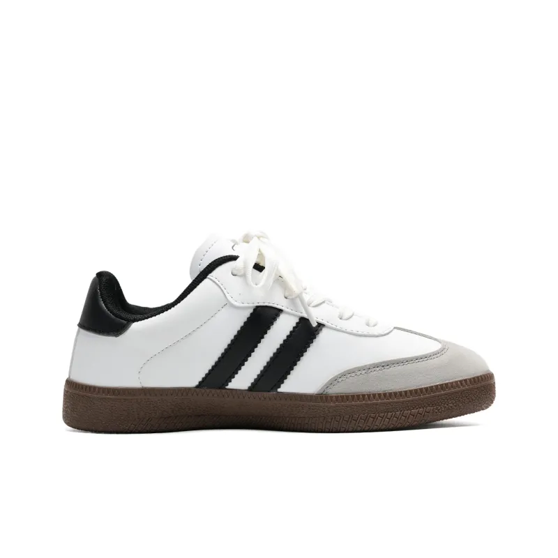 7 SEVFUN Abrasion Resistant, Lightweight, And Breathable Low Top Skateboard Shoes Unisex White Gray-2