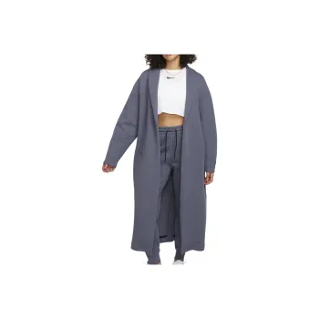 Nike Oversized Duster Jacket Jackets Coats Women's Blue Gray