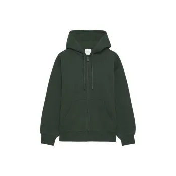 ARITZIA Sweatfleece Cozy Fleece Boyfriend Zip Hoodie Sweatshirt Women's Scarab/Scarab Beetle Color