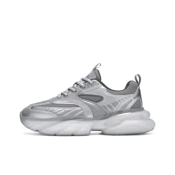 Jeep Slip Resistant, Abrasion Resistant, Breathable, Height Increasing Low Top Chunky Sneakers Men's Gray