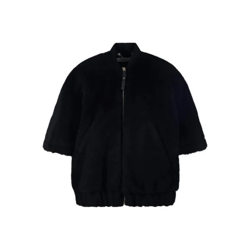 MaxMara Zip Up Short Sleeved Coat-0
