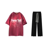 Clothing Set (Burgundy Top+Black Pants)