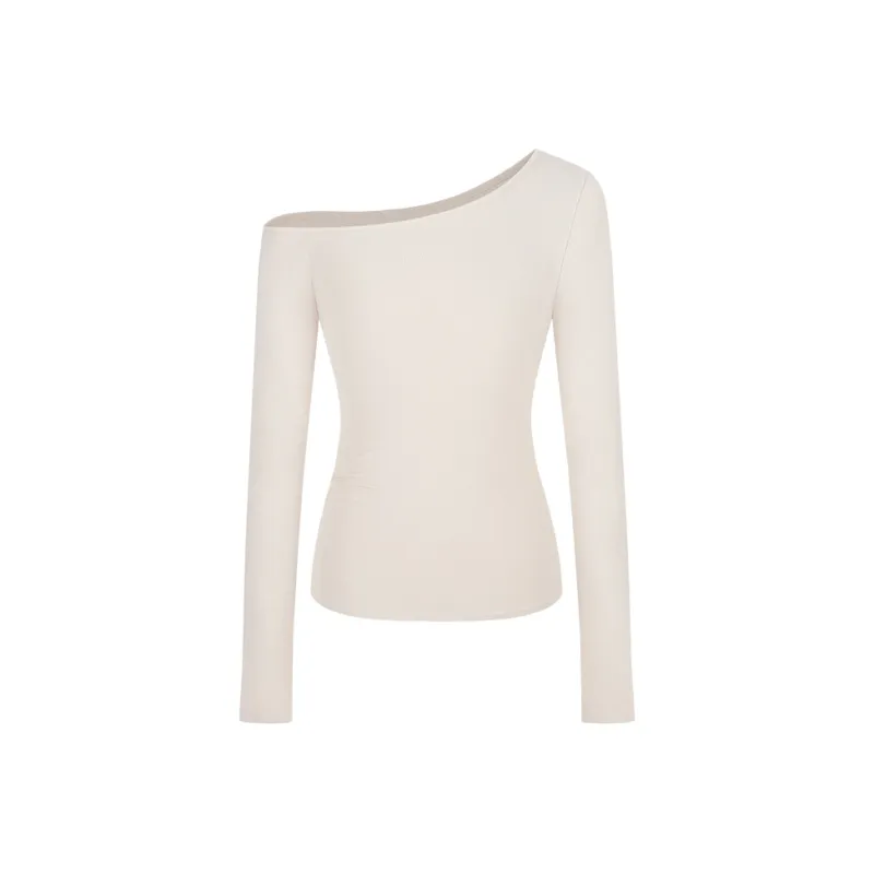 ONE SHALLOW Drop Shoulder Sleeve T Shirt Women's-3