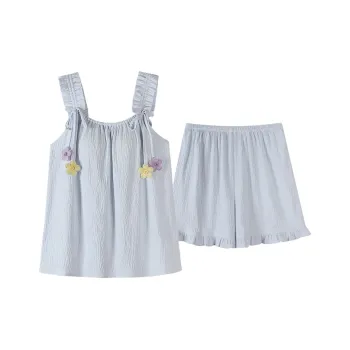 FENTENGCARE Pajama Set Women's Light Blue