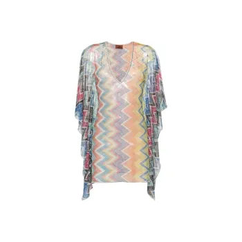 MISSONI Zigzag-pattern Fringed Kaftan