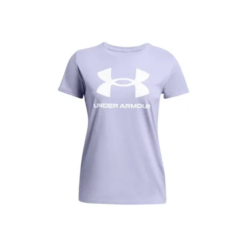 Under Armour T Shirt Women's Light Blue Purple