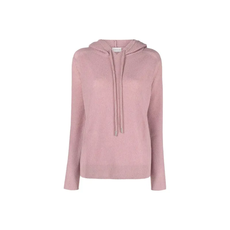 Moncler Logo patch Ribbed knit Hoodie-0