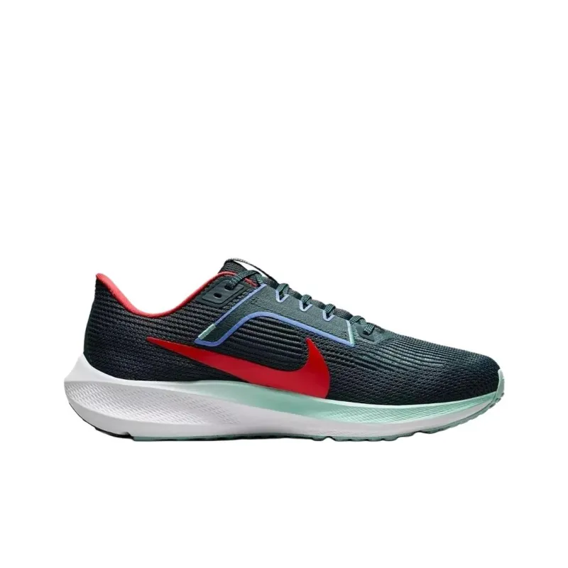Nike Air Zoom Pegasus 40 Anti Slip Wear Resistant Low Top Marathon Running Shoes Unisex Black Green-1