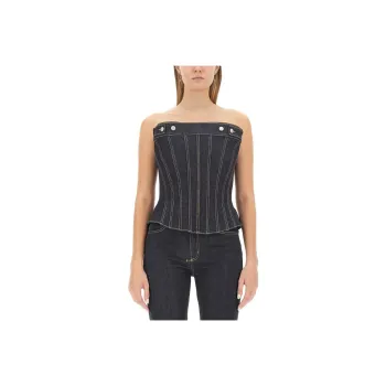 Alexander McQueen Strapless Bustier Top