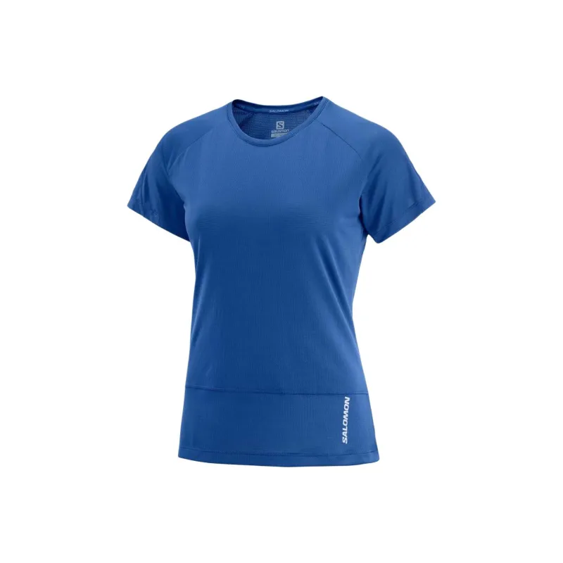 SALOMON CROSS RUN T-Shirt Women's Marine Blue-0