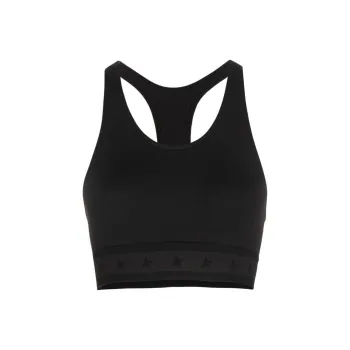 Golden Goose Logo Waistband Sports Bra