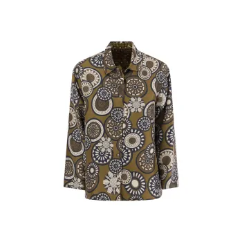 'S MAX MARA Reversible Pattern Printed Shirt