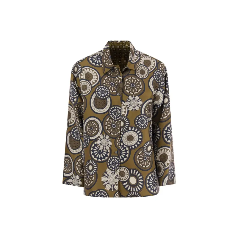 'S MAX MARA Reversible Pattern Printed Shirt-0