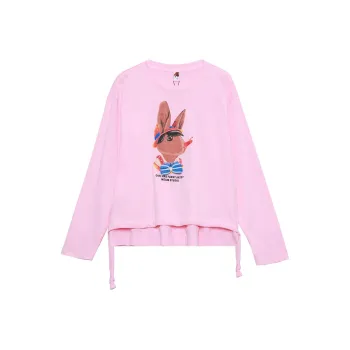 MUGUOGUOMU T Shirt Women's Pink