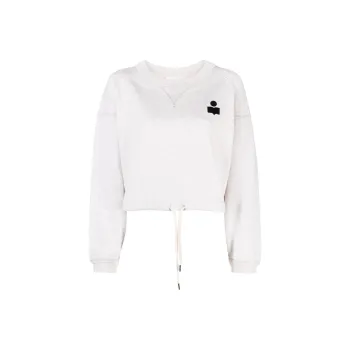 ISABEL MARANT ETOILE Margo Cropped Drawstring Sweatshirt