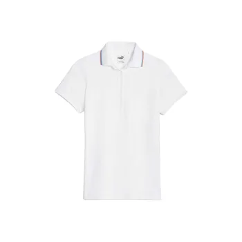 PUMA Cloudspun Tipped Women's Golf Polo Shirt Women's White