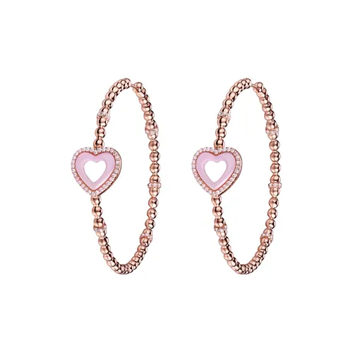 BLACK BY BLUE BRAVE 4B Plated 18K Rose Gold Earrings Women's