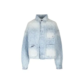 AMIRI Denim Jacquard Workwear Jacket 'Light Indigo'