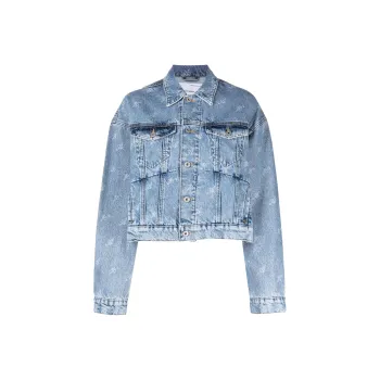 Axel Arigato Signature Rome Cropped Denim Jacket