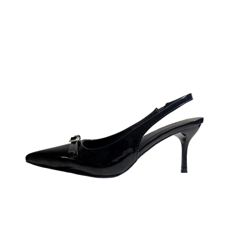 AJPAP Slim Heel High Heels Women's Black-6