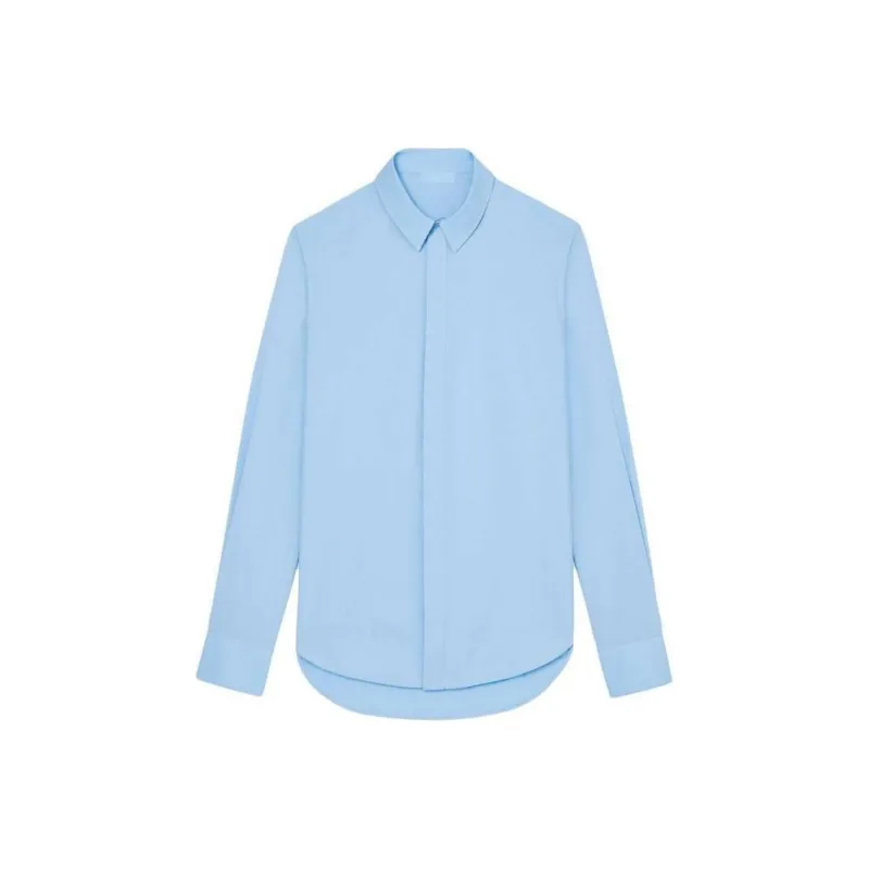 WARDROBE.NYC Concealed Fastening Cotton Shirt-0