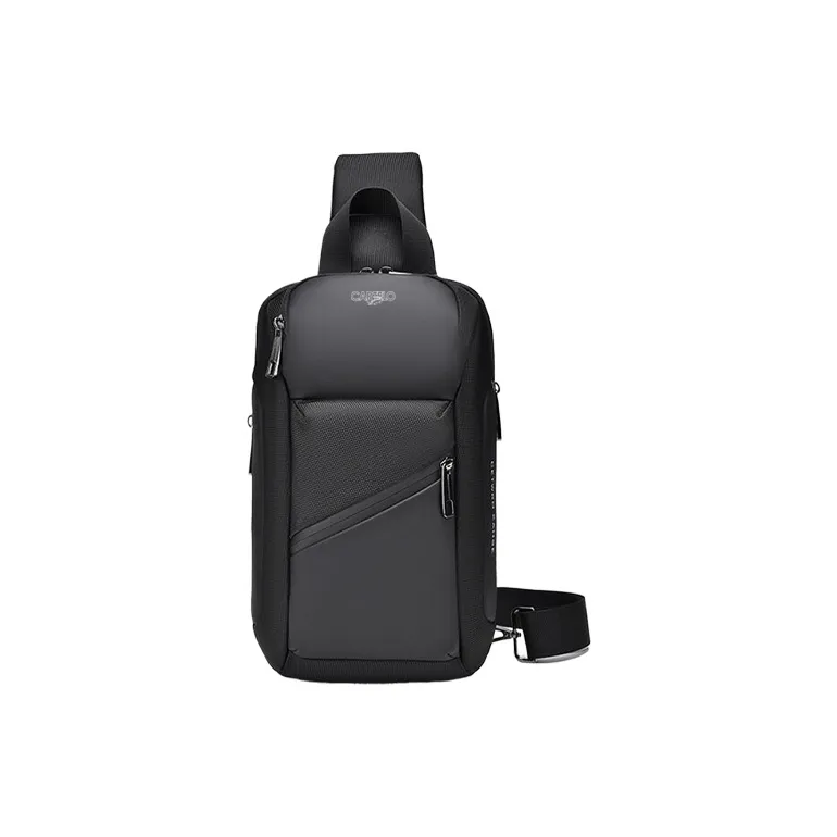 CARTELO Polyester Sling Bag Regular Men's Black/Gray/Blue-5