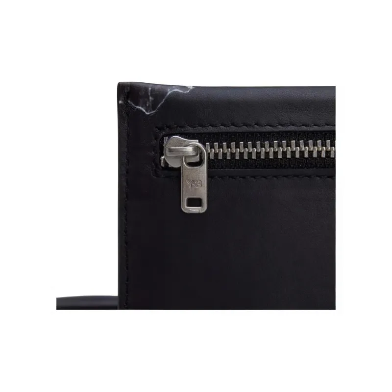 Adidas Y 3 Collaboration Leather Card Holder Regular Unisex Black-4