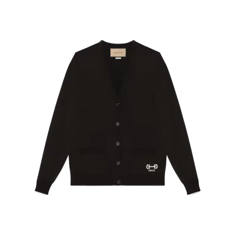 GUCCI Gg Intarsia Knit Cardigan-0