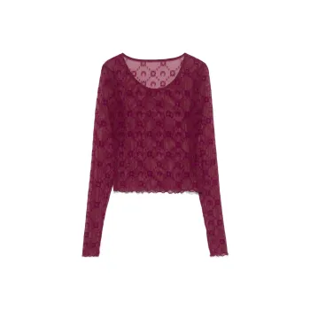Marine Serre T Shirt Women's Cherry Pink
