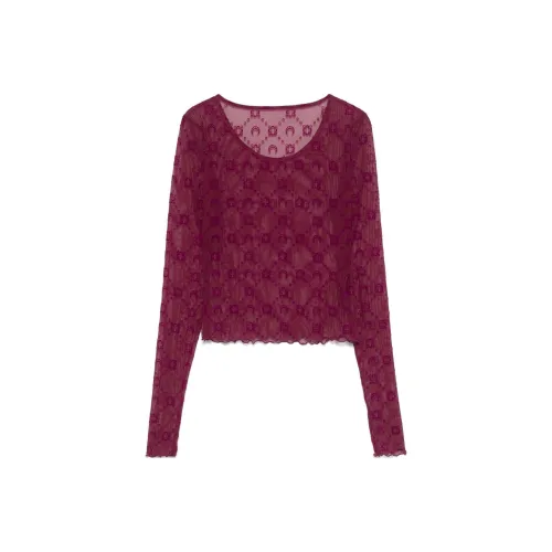 Marine Serre T Shirt Women's Cherry Pink