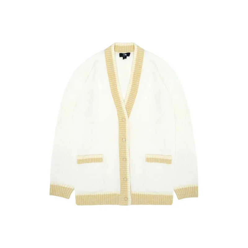 LI NING 1990 Classic Collection Cashmere Sweaters Women's Ecru-0