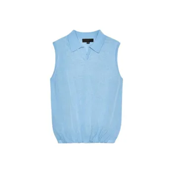 ZARA Polo Shirt Women's Light Blue