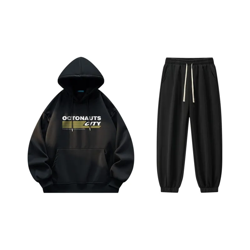 Small Columns Under The Sea Sweatshirt Set Unisex-20