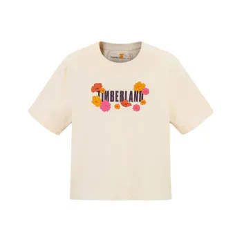 Timberland Drop Shoulder Sleeve T Shirt Women's Light Brown