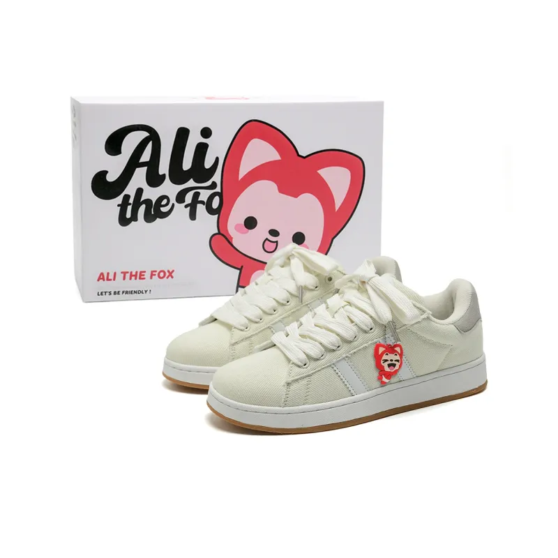 ALI THE FOX Slip Resistant Cushioning Abrasion Resistant Lightweight Low Top Skateboard Shoes Unisex-45