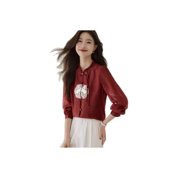 Mo Han Yi Mei Shirt Women's Red