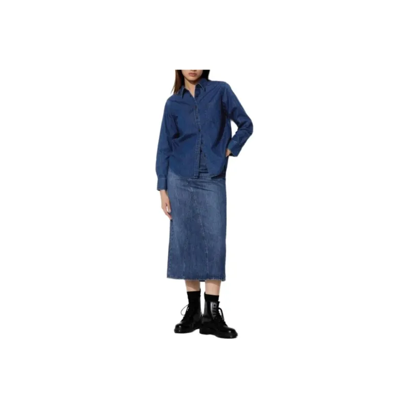 UNIQLO Shirts Women's Sea Blue-0