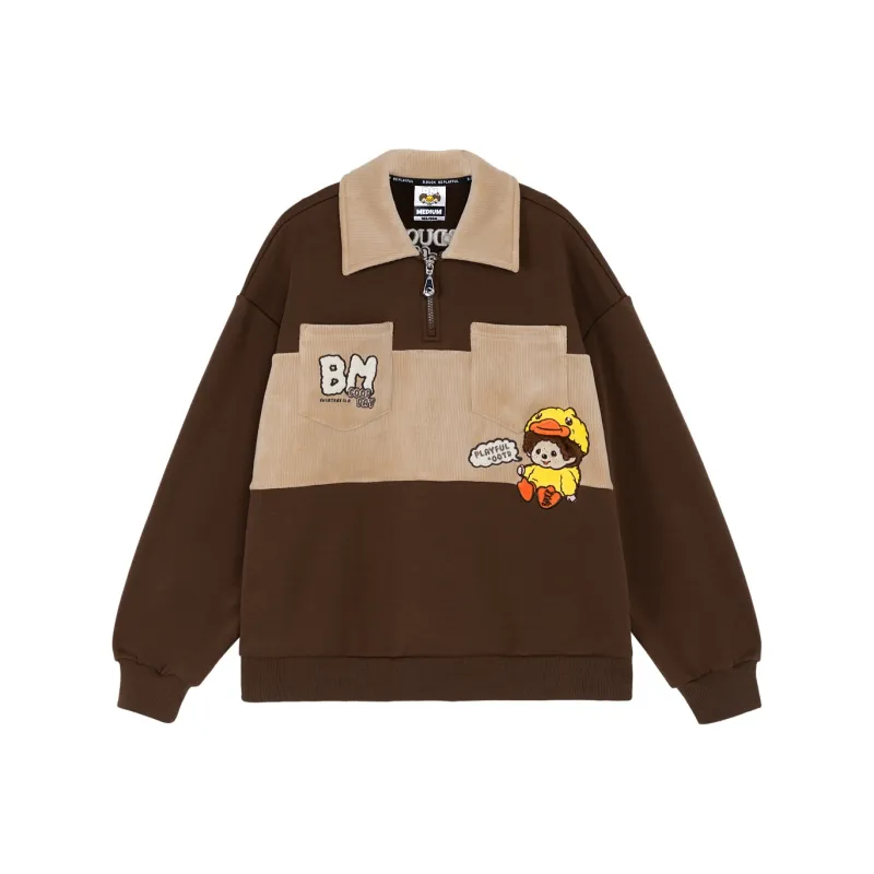 B.Duck Sweatshirt Women's Coffee-0