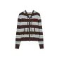 White Blue Brown Stripes