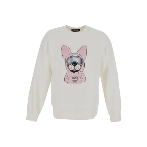 MCM Dog Embroidered Crewneck Sweatshirt