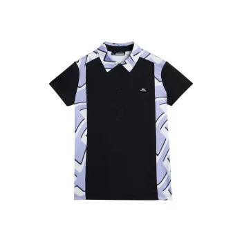J.Lindeberg Kristine Polo Bridge Wave Sweet Lavender Polo Shirt Women's Purple