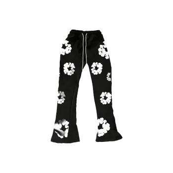 K bird Casual Pants Unisex Black