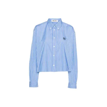 MIU MIU Shirt Women's Blue White