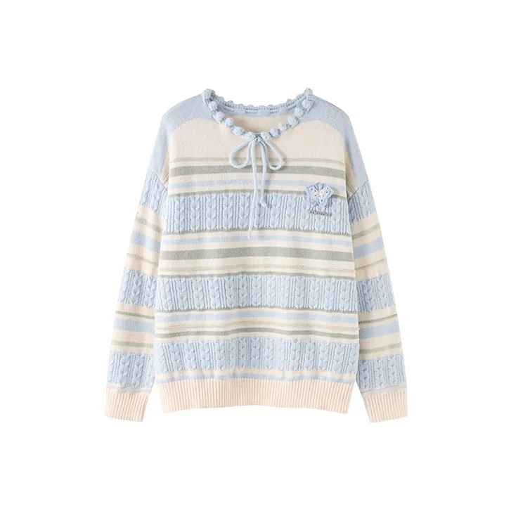 FPMZ Knitwear Women's Blue Stripes-0